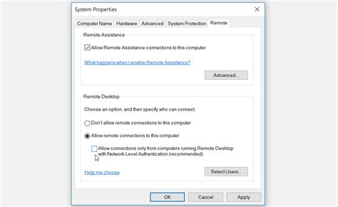 remote desktop smart card nla|turn on network level authentication.